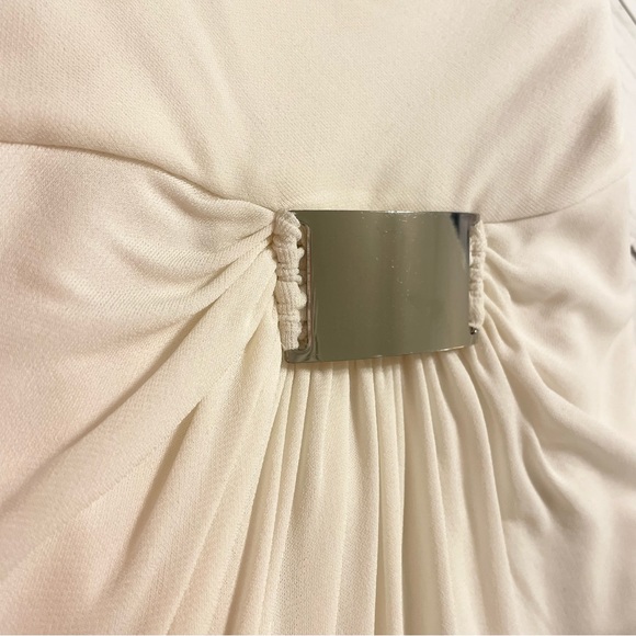 BCBGMAXAZRIA • White One Shoulder Cocktail Party Dress •  XS - Picture 6 of 7